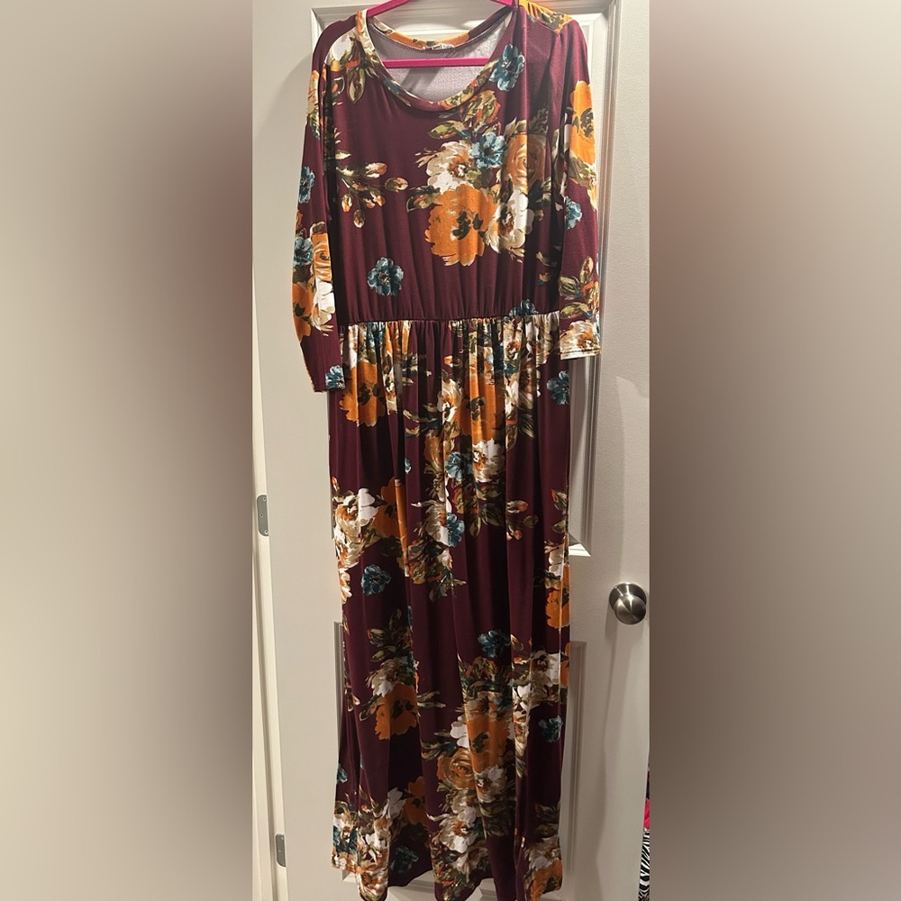 Hazel blues maxi dress